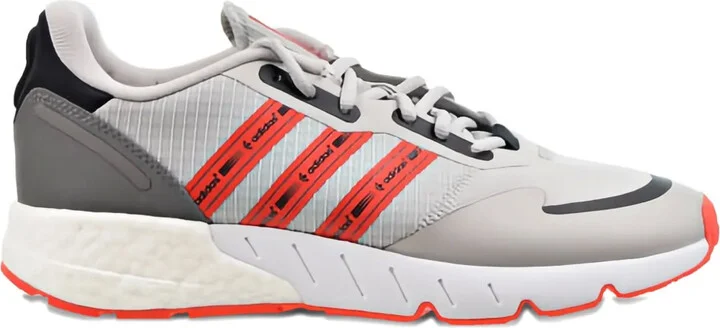 ZX 1K Boost "Grey Semi/Solar Red" sneakers